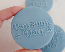 Load image into Gallery viewer, Pawsome Dad Retro Fondant Cookie Embosser - Made in the UK with Love  from House of Toot Sweet - Just £6.50! Shop now at House of Toot Sweet
