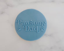 Load image into Gallery viewer, Pawsome Dad Retro Fondant Cookie Embosser - Made in the UK with Love  from House of Toot Sweet - Just £6.50! Shop now at House of Toot Sweet
