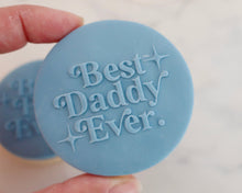 Load image into Gallery viewer, Best Daddy Ever Retro Fondant Cookie Embosser - Made in the UK with Love  from House of Toot Sweet - Just £6.50! Shop now at House of Toot Sweet
