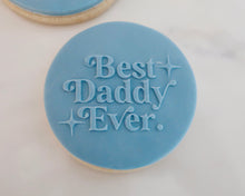 Load image into Gallery viewer, Best Daddy Ever Retro Fondant Cookie Embosser - Made in the UK with Love  from House of Toot Sweet - Just £6.50! Shop now at House of Toot Sweet
