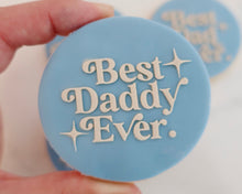 Load image into Gallery viewer, Best Daddy Ever Retro Fondant Cookie Embosser - Made in the UK with Love  from House of Toot Sweet - Just £6.50! Shop now at House of Toot Sweet
