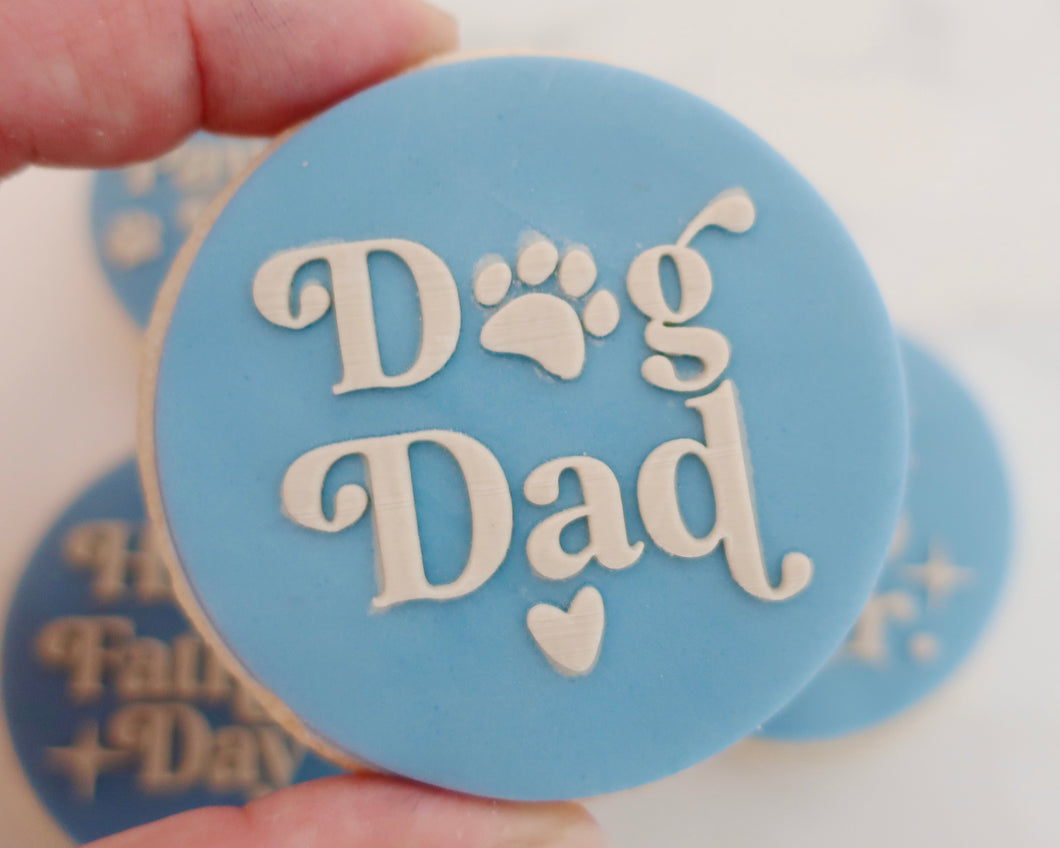 Dog Dad Retro Fondant Cookie Embosser - Made in the UK with Love  from House of Toot Sweet - Just £6.50! Shop now at House of Toot Sweet