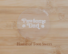 Load image into Gallery viewer, Pawsome Dad Retro Fondant Cookie Embosser - Made in the UK with Love  from House of Toot Sweet - Just £6.50! Shop now at House of Toot Sweet
