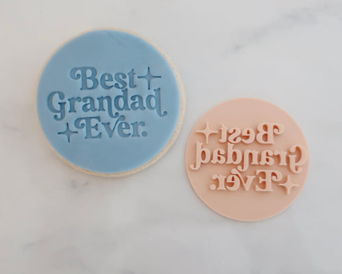 Best Grandad Ever Cookie Stamp - Made in the UK with Love  from House of Toot Sweet - Just £5! Shop now at House of Toot Sweet