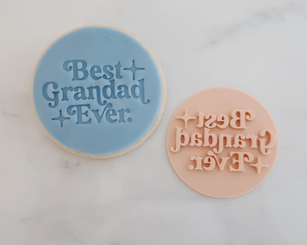 Best Grandad Ever Cookie Stamp - Made in the UK with Love  from House of Toot Sweet - Just £5! Shop now at House of Toot Sweet