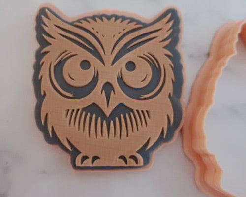 Owl Cookie Embosser / Cutter - Made in the UK with Love  from House of Toot Sweet - Just £6! Shop now at House of Toot Sweet