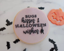 Load image into Gallery viewer, Bugs Hisses &amp; Halloween Wishes Cookie &amp; Cupcake Embosser - Made in the UK with Love  from House of Toot Sweet - Just £6.50! Shop now at House of Toot Sweet
