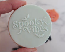 Load image into Gallery viewer, Spooky Vibes Retro Cookie &amp; Cupcake Embosser - Made in the UK with Love  from House of Toot Sweet - Just £6.50! Shop now at House of Toot Sweet
