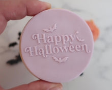 Load image into Gallery viewer, Happy Halloween Retro Cookie &amp; Cupcake Embosser - Made in the UK with Love  from House of Toot Sweet - Just £6.50! Shop now at House of Toot Sweet
