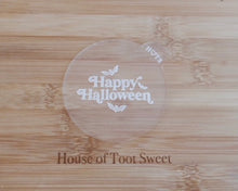 Load image into Gallery viewer, Happy Halloween Retro Cookie &amp; Cupcake Embosser - Made in the UK with Love  from House of Toot Sweet - Just £6.50! Shop now at House of Toot Sweet
