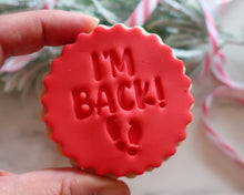 Load image into Gallery viewer, I&#39;m Back Footprints Fondant Stamp - Made in the UK with Love  from House of Toot Sweet - Just £5! Shop now at House of Toot Sweet
