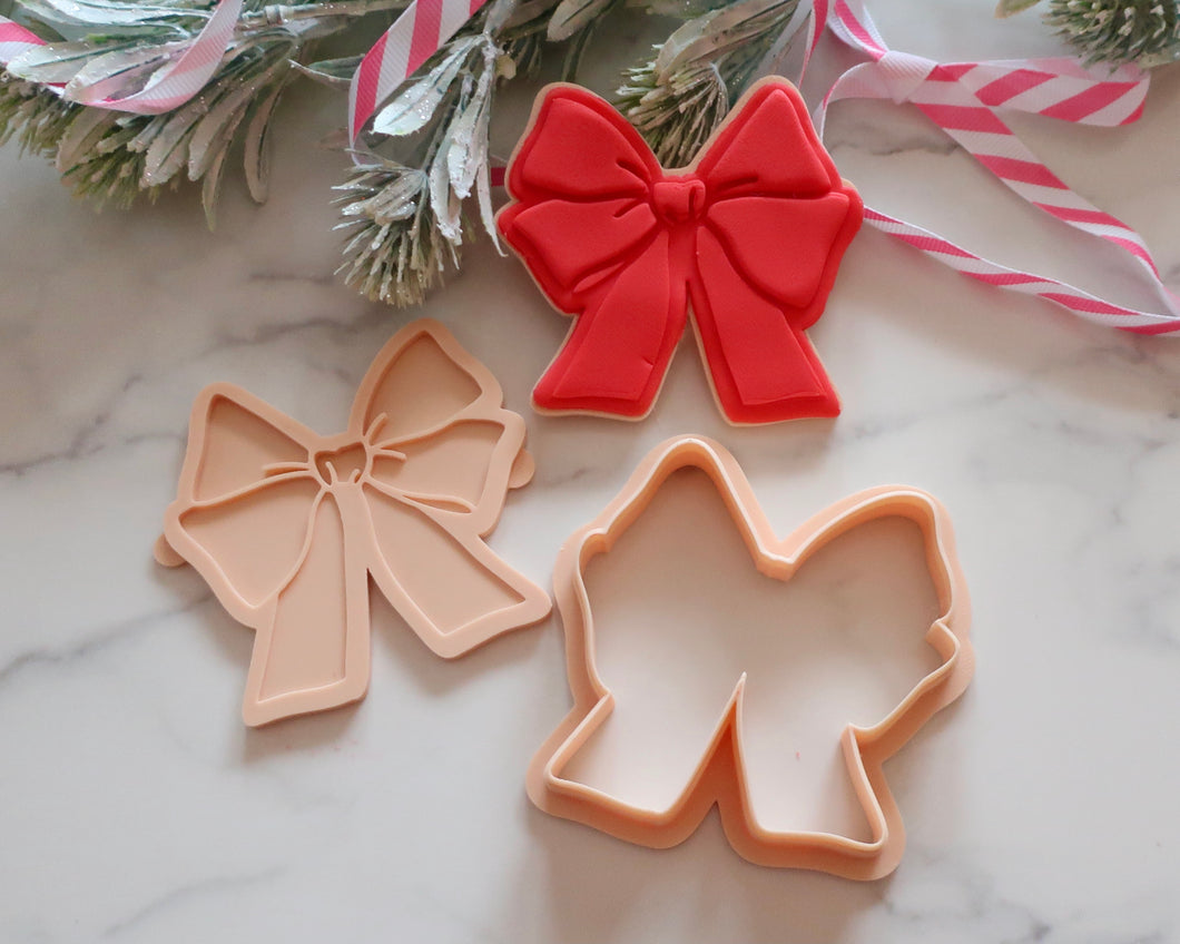 Bow II Fondant Embosser and Cutter - Made in the UK with Love  from House of Toot Sweet - Just £6.50! Shop now at House of Toot Sweet