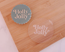 Load image into Gallery viewer, Holly Jolly Retro Fondant Embosser - Made in the UK with Love  from House of Toot Sweet - Just £6.50! Shop now at House of Toot Sweet
