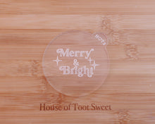 Load image into Gallery viewer, Merry &amp; Bright Fondant Embosser - Made in the UK with Love  from House of Toot Sweet - Just £6.50! Shop now at House of Toot Sweet
