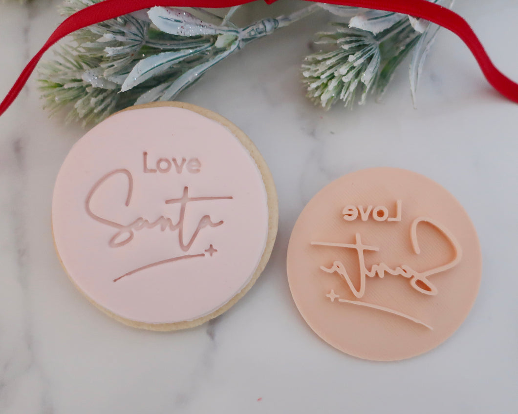 Love Santa Fondant Stamp - Made in the UK with Love  from House of Toot Sweet - Just £5! Shop now at House of Toot Sweet