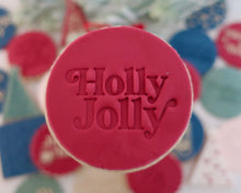 Load image into Gallery viewer, Holly Jolly Fondant Stamp - Made in the UK with Love  from House of Toot Sweet - Just £5! Shop now at House of Toot Sweet
