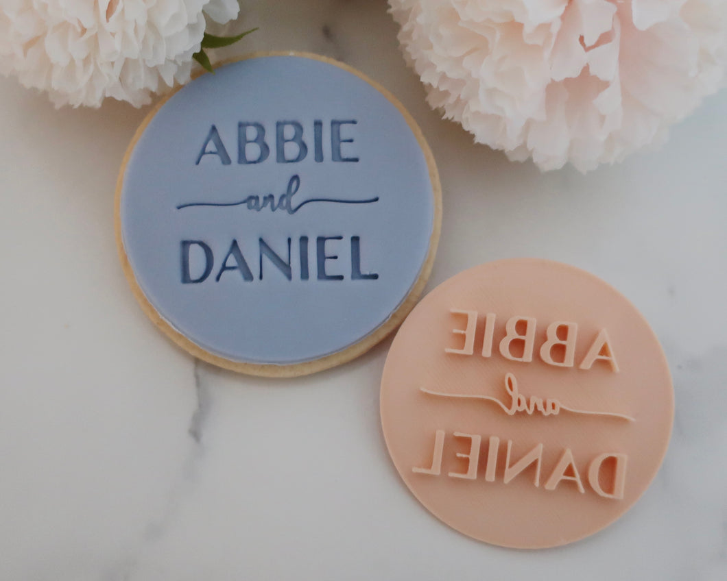 Custom Names Cookie Fondant Stamp - Made in the UK with Love  from House of Toot Sweet - Just £6.99! Shop now at House of Toot Sweet