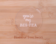 Load image into Gallery viewer, You&#39;re My Bes-Tea Fondant Embosser - Made in the UK with Love  from House of Toot Sweet - Just £6.50! Shop now at House of Toot Sweet
