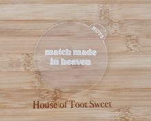 Load image into Gallery viewer, Match Made in Heaven Fondant Embosser - Made in the UK with Love  from House of Toot Sweet - Just £6.50! Shop now at House of Toot Sweet
