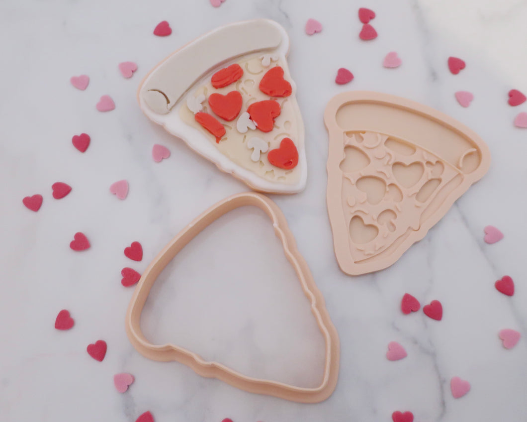 Pizza My Heart Fondant Embosser and Cutter - Made in the UK with Love  from House of Toot Sweet - Just £6.50! Shop now at House of Toot Sweet