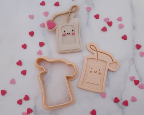 Cute Love Teabag Fondant Pop Embosser and Cutter - Made in the UK with Love  from House of Toot Sweet - Just £6.50! Shop now at House of Toot Sweet