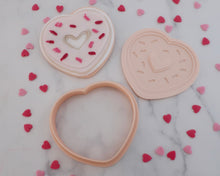 Load image into Gallery viewer, Love Heart Donut Fondant Pop Embosser and Cutter - Made in the UK with Love  from House of Toot Sweet - Just £6.50! Shop now at House of Toot Sweet
