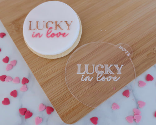 Lucky In Love Fondant Embosser - Made in the UK with Love  from House of Toot Sweet - Just £6.50! Shop now at House of Toot Sweet