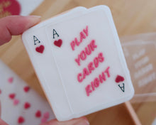 Load image into Gallery viewer, Play Your Cards Right Fondant Embosser/ Cutter - Made in the UK with Love  from House of Toot Sweet - Just £6.50! Shop now at House of Toot Sweet
