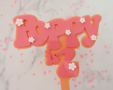 Load image into Gallery viewer, 5&#39;&#39; Poppy is 2 Groovy Retro Hippie Flower Power Cake Topper - Made in the UK with Love  from House of Toot Sweet - Just £7.50! Shop now at House of Toot Sweet
