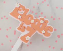 Load image into Gallery viewer, 4&#39;&#39; Elodie is 7 Groovy Retro Hippie Flower Power Cake Topper - Made in the UK with Love  from House of Toot Sweet - Just £6.50! Shop now at House of Toot Sweet
