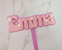 Load image into Gallery viewer, 5&#39;&#39; Emma Groovy Retro Hippie Flower Power Cake Topper - Made in the UK with Love  from House of Toot Sweet - Just £6.50! Shop now at House of Toot Sweet
