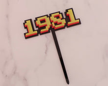 Load image into Gallery viewer, 4&#39;&#39; 1981 Retro Computer Birthday Cake Topper - Made in the UK with Love  from House of Toot Sweet - Just £6! Shop now at House of Toot Sweet
