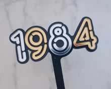 Load image into Gallery viewer, 5&#39;&#39; 80s Neon lights 1984 Cake topper - Made in the UK with Love  from House of Toot Sweet - Just £6.50! Shop now at House of Toot Sweet
