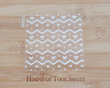 Load image into Gallery viewer, Zig Zag Bows Texture Fondant Embosser - Made in the UK with Love  from House of Toot Sweet - Just £7! Shop now at House of Toot Sweet
