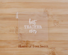 Load image into Gallery viewer, Best Teacher Ever Embosser - Made in the UK with Love  from House of Toot Sweet - Just £6! Shop now at House of Toot Sweet
