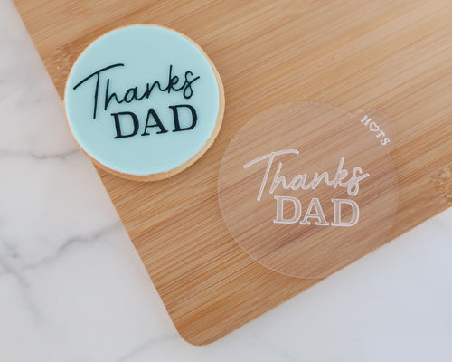 Thanks Dad Embosser - Made in the UK with Love  from House of Toot Sweet - Just £6.50! Shop now at House of Toot Sweet