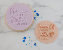 Load image into Gallery viewer, Mermaid Kisses Starfish Wishes Cookie Stamp - Made in the UK with Love  from House of Toot Sweet - Just £5! Shop now at House of Toot Sweet
