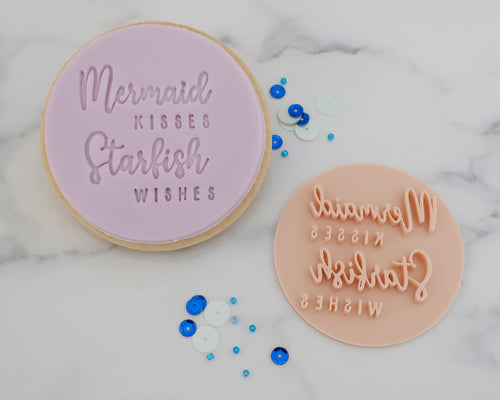 Mermaid Kisses Starfish Wishes Cookie Stamp - Made in the UK with Love  from House of Toot Sweet - Just £5! Shop now at House of Toot Sweet