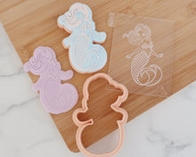 Load image into Gallery viewer, Cute Mermaid Cookie Cutter and Embosser - Made in the UK with Love  from House of Toot Sweet - Just £6.50! Shop now at House of Toot Sweet
