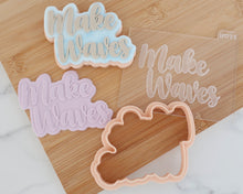 Load image into Gallery viewer, Make Waves Cookie Cutter and Embosser - Made in the UK with Love  from House of Toot Sweet - Just £6! Shop now at House of Toot Sweet
