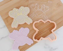 Load image into Gallery viewer, Cute Crab Cookie Cutter and Embosser - Made in the UK with Love  from House of Toot Sweet - Just £6.50! Shop now at House of Toot Sweet
