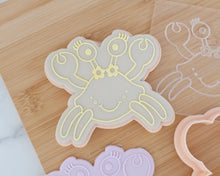 Load image into Gallery viewer, Cute Crab Cookie Cutter and Embosser - Made in the UK with Love  from House of Toot Sweet - Just £6.50! Shop now at House of Toot Sweet
