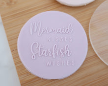 Load image into Gallery viewer, Mermaid Kisses Starfish Wishes Cookie Embosser
