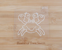 Load image into Gallery viewer, Cute Crab Cookie Cutter and Embosser - Made in the UK with Love  from House of Toot Sweet - Just £6.50! Shop now at House of Toot Sweet
