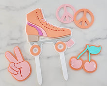 Load image into Gallery viewer, Groovy Roller Skate Cake Topper - Made in the UK with Love  from House of Toot Sweet - Just £15! Shop now at House of Toot Sweet
