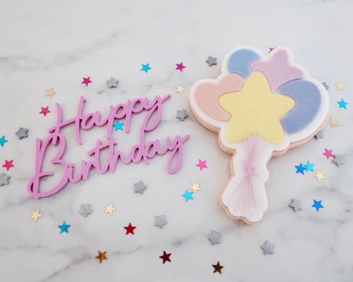 Bunch of Balloons Cookie Cutter & Embosser - Made in the UK with Love  from House of Toot Sweet - Just £6.50! Shop now at House of Toot Sweet