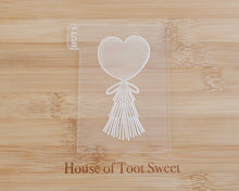 Load image into Gallery viewer, Heart Balloon with Tassels Cookie Cutter &amp; Embosser - Made in the UK with Love  from House of Toot Sweet - Just £6! Shop now at House of Toot Sweet
