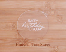 Load image into Gallery viewer, Happy Birthday To You Cookie Embosser - Made in the UK with Love  from House of Toot Sweet - Just £6! Shop now at House of Toot Sweet
