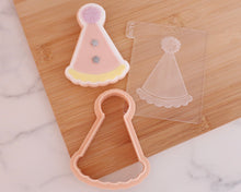 Load image into Gallery viewer, Party Hat with Pompom Embosser &amp; Cookie Cutter - Made in the UK with Love  from House of Toot Sweet - Just £6! Shop now at House of Toot Sweet
