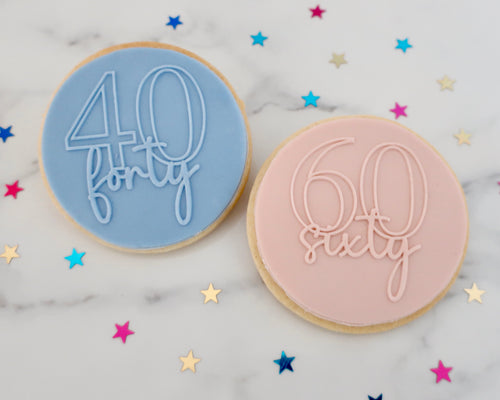 Double Numbers Fondant Cookie Embosser - Made in the UK with Love  from House of Toot Sweet - Just £6.50! Shop now at House of Toot Sweet